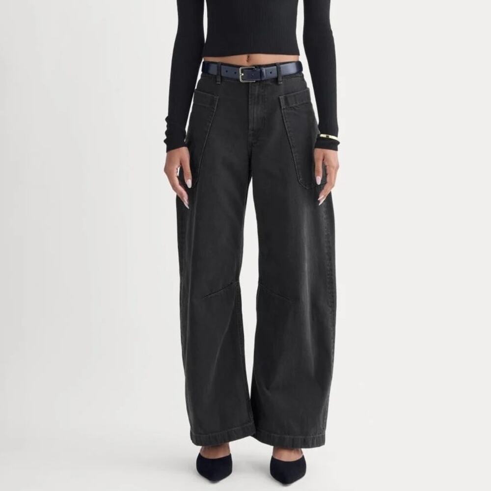 Everlane The Gardener Pull On Jean Washed Black Size 26 Regular NWT